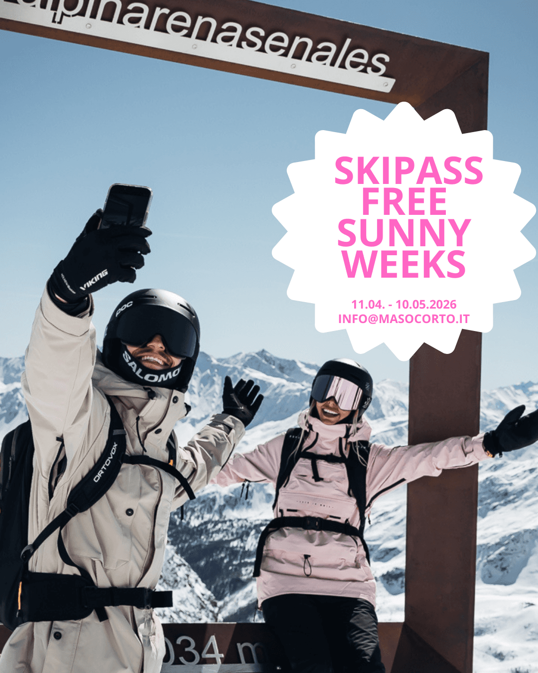 SKIPASS FREE SUNNY WEEKS